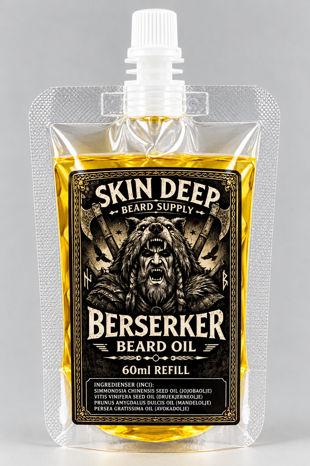 Berserker Skjeggolje Refill 60ml