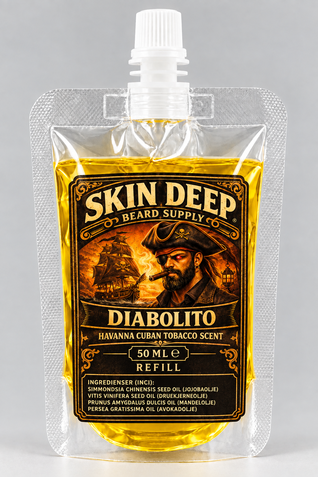 Diabolito Skjeggolje Refill 50ml